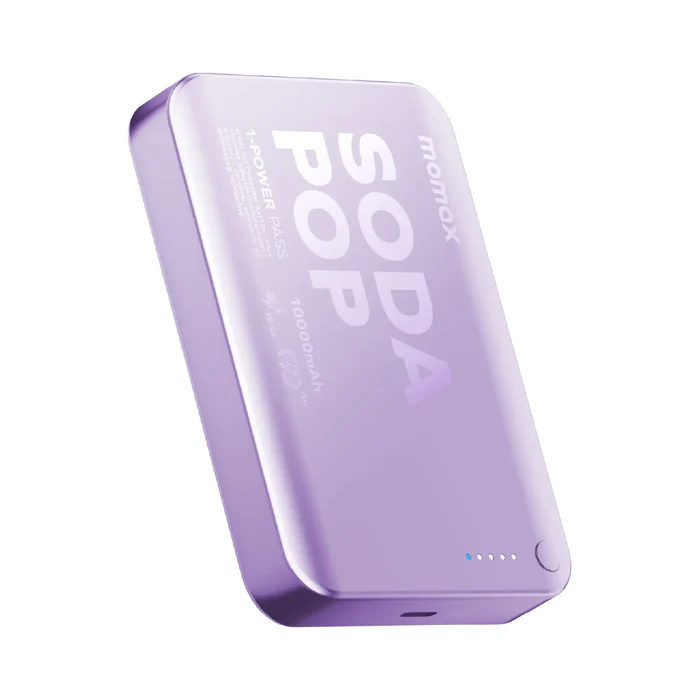 Momax 1-Power Pass Soda Pop Magnetic Wireless Power Bank 10000mah